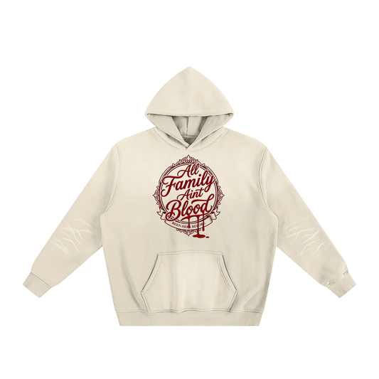 "All Family Aint Blood" BHB Sunfade Fleeced Hoodie