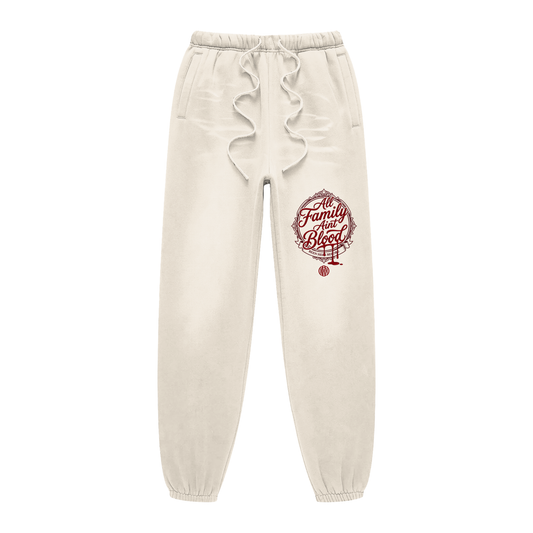 "All Family Aint Blood" BHB Sunfade Fleeced Sweatpants