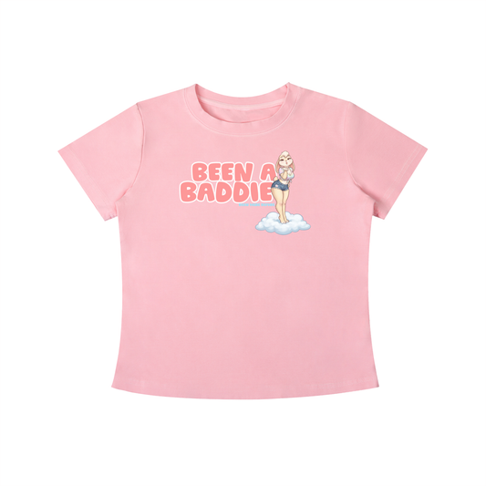 "Been A Baddie" Vintage Wash Slim Fit T-shirt