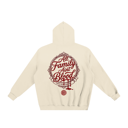 "All Family Aint Blood" BHB Sunfade Fleeced Hoodie
