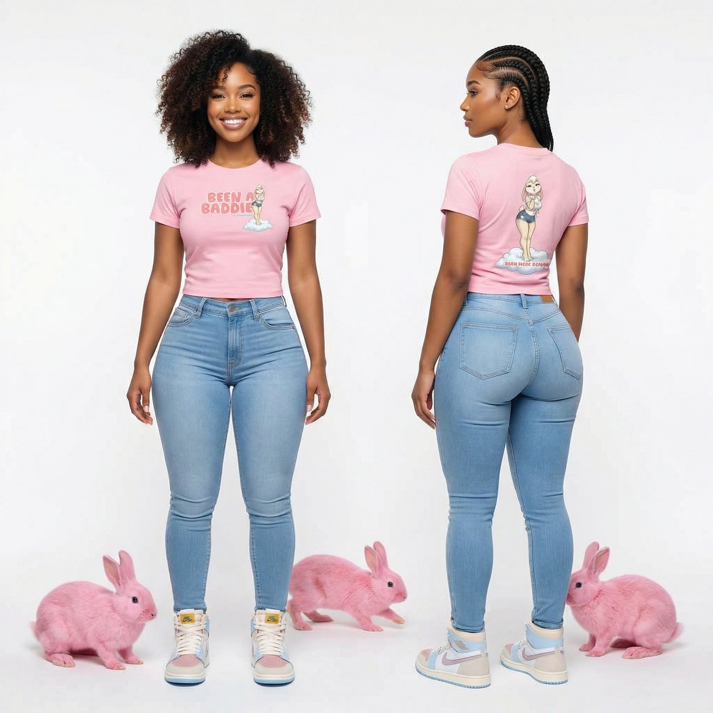 "Been A Baddie" Vintage Wash Slim Fit T-shirt